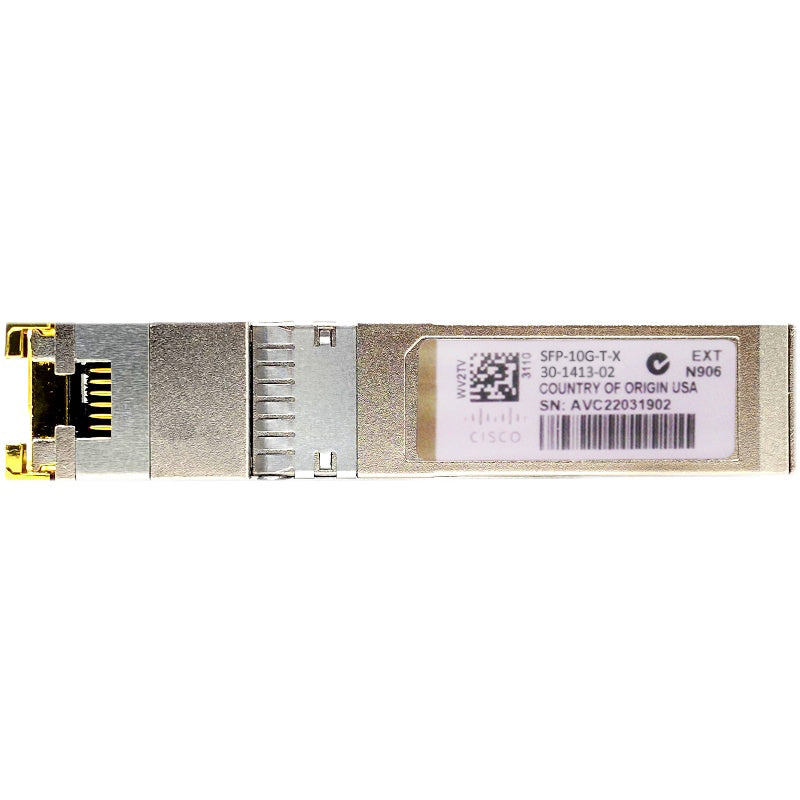 思科 SFP-10G-T-X 10GBASE-T 銅質 SFP+ 收發器 10G TX RJ-45 30m