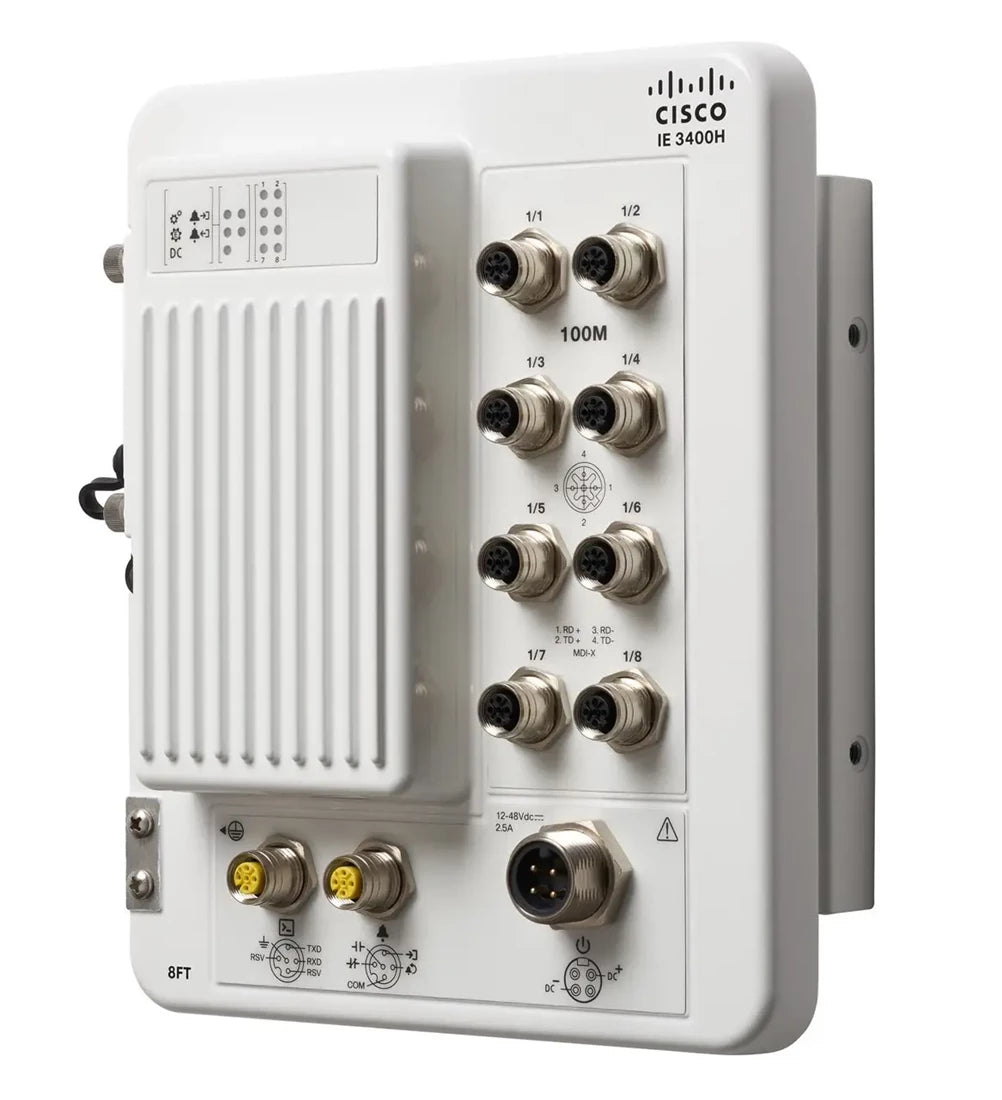 Cisco IE-3400H-8FT-A Catalyst IE3400 Heavy Duty Series IE Switch | USED Main image