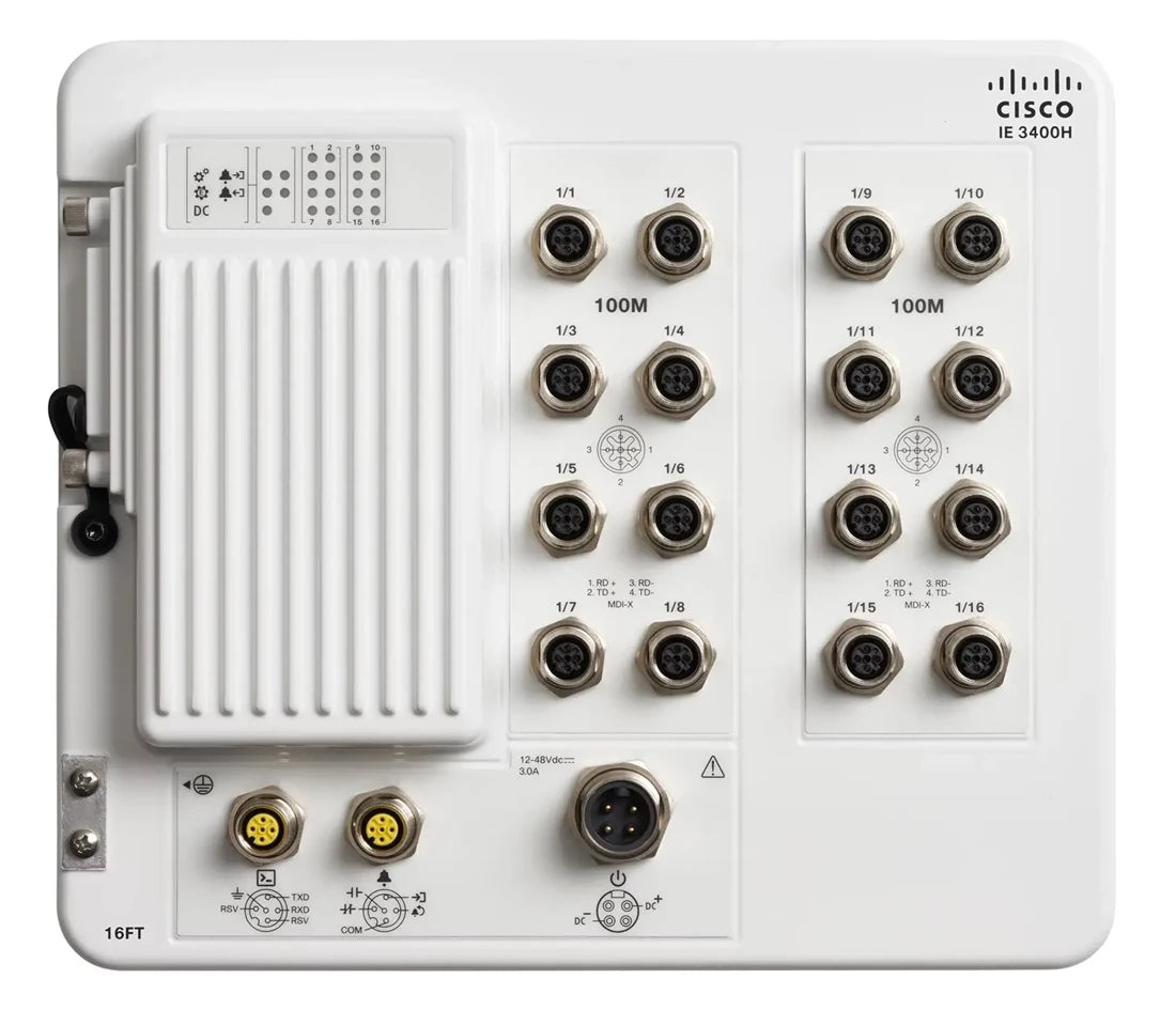 Cisco IE-3400H-16FT-A Catalyst IE3400 16-Port Switch | USED Main image