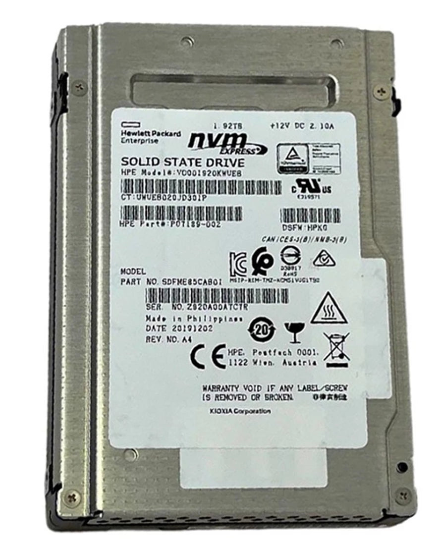 Kioxia CD5-R SDFME85CAB01 SSD 1.92 TB PCIe x4 (NVMe) HPE OEM | ĐÃ SỬ DỤNG