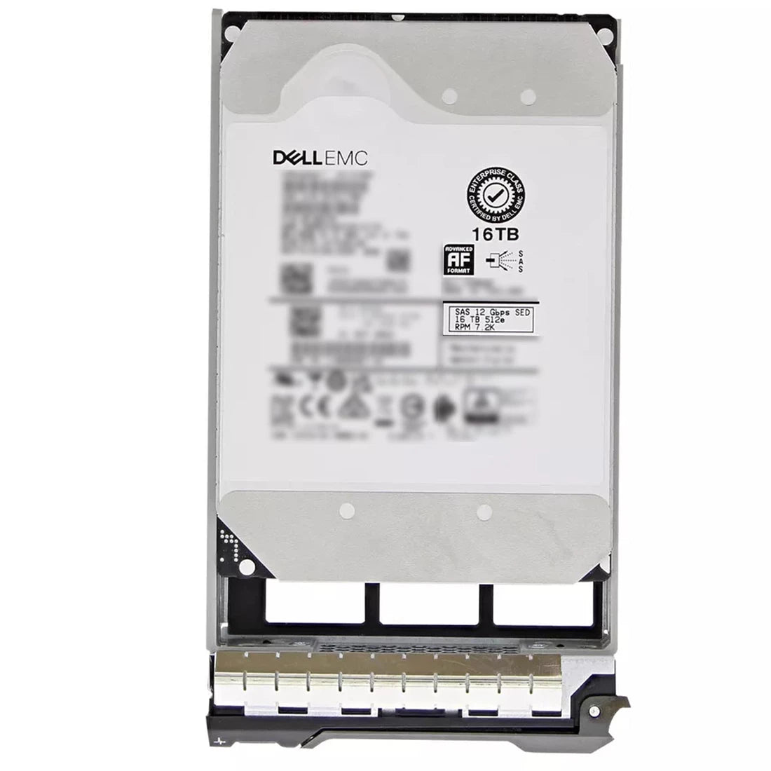 戴尔 161-BBEN 16TB 7200 RPM SAS 12Gbps 512e 512MB 3.5 英寸 SED FIPS-140 热插拔硬盘带托盘 |用过的