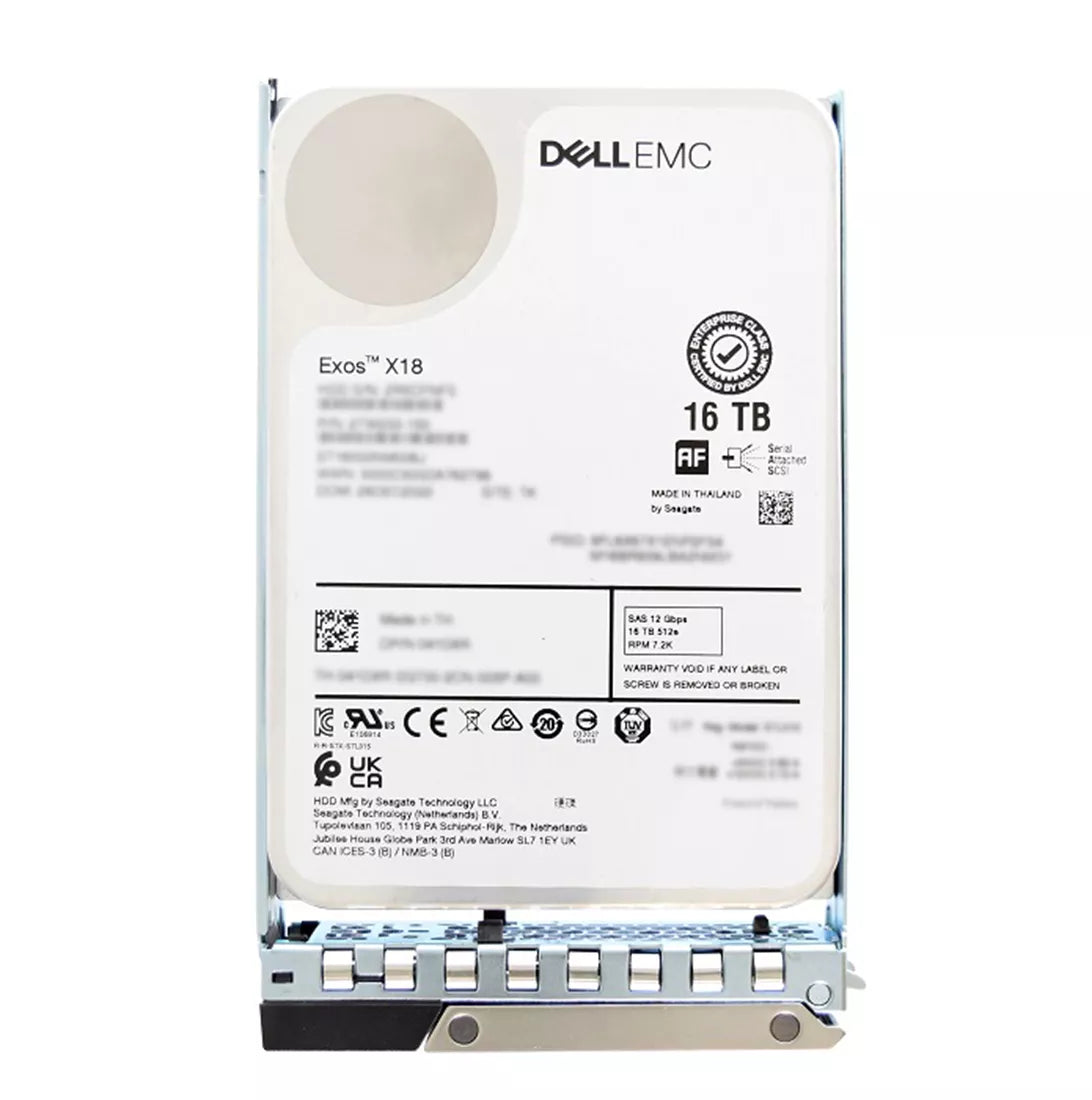 Ổ Cứng Dell EMC K60NX 16TB 7.2K RPM SAS 12Gbps 512e 3.5inch Cắm Nóng Có Khay | ĐÃ SỬ DỤNG