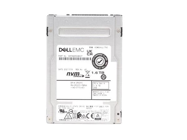 Kioxia CM6-V SDFHQ85DAB02T 혼합 사용 SSD 1.6TB PCIe 4.0(NVMe) DELL OEM | 사용된