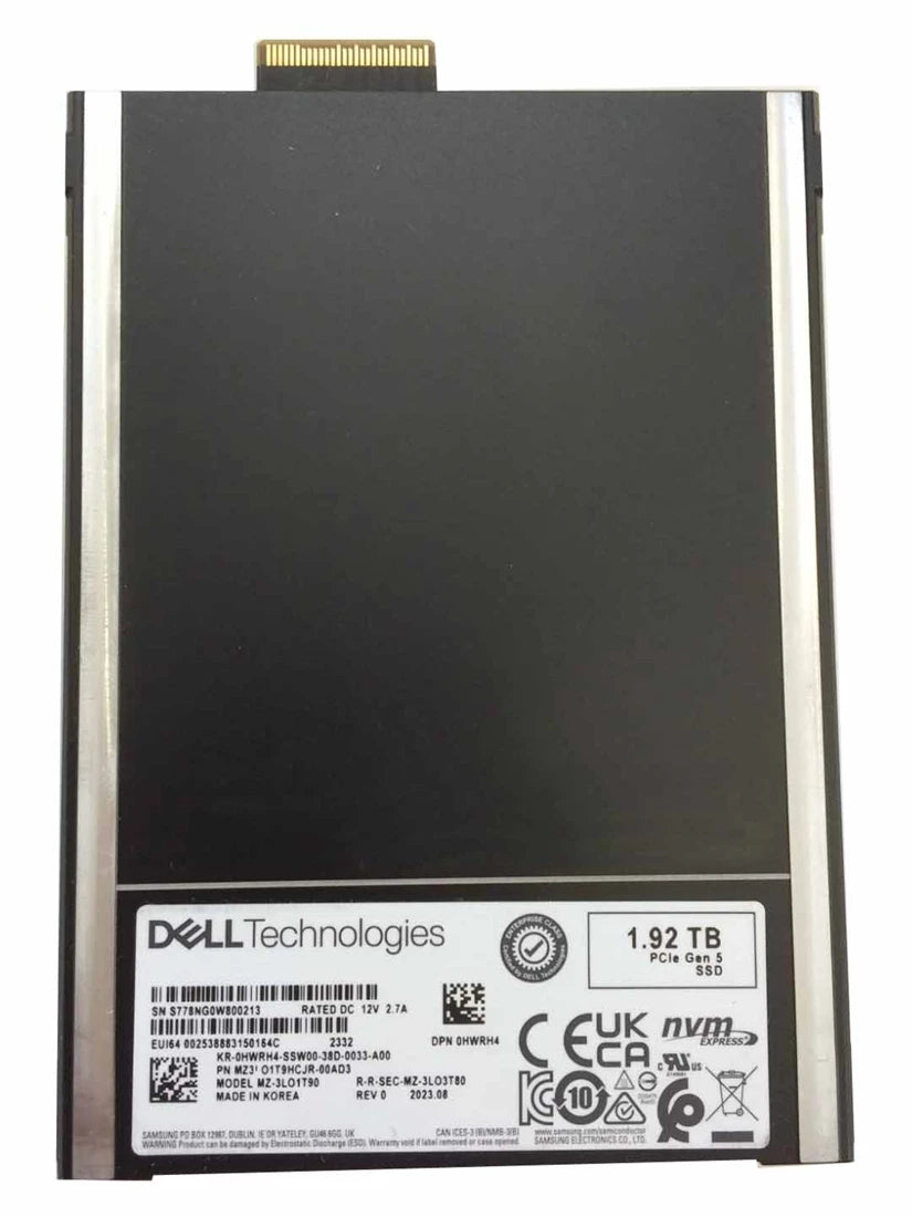 삼성 MZ3LO1T9HCJR-00AD3 1.92TB PCIe Gen5.0 NVMe 2.5인치 E3.S SSD | 중고