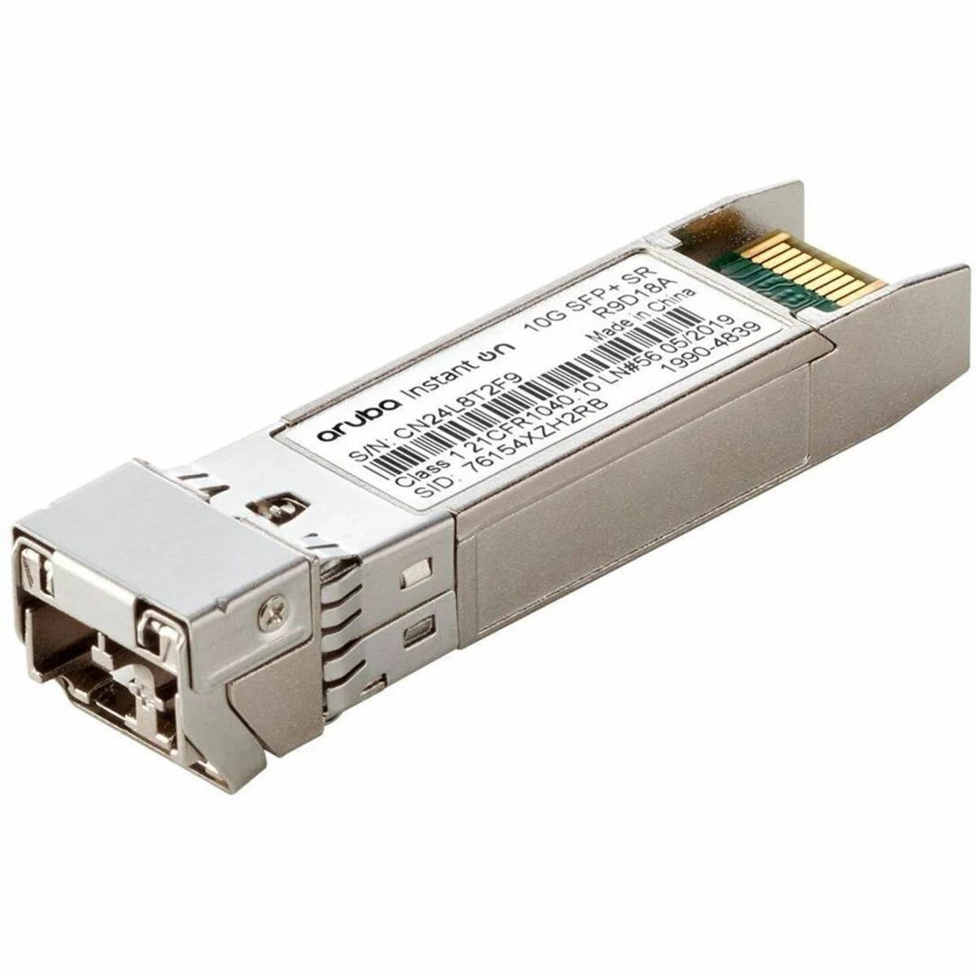 HPE R9D18A Aruba Instant On 10G SFP+ LC SR 300m OM3 MMF Transceiver