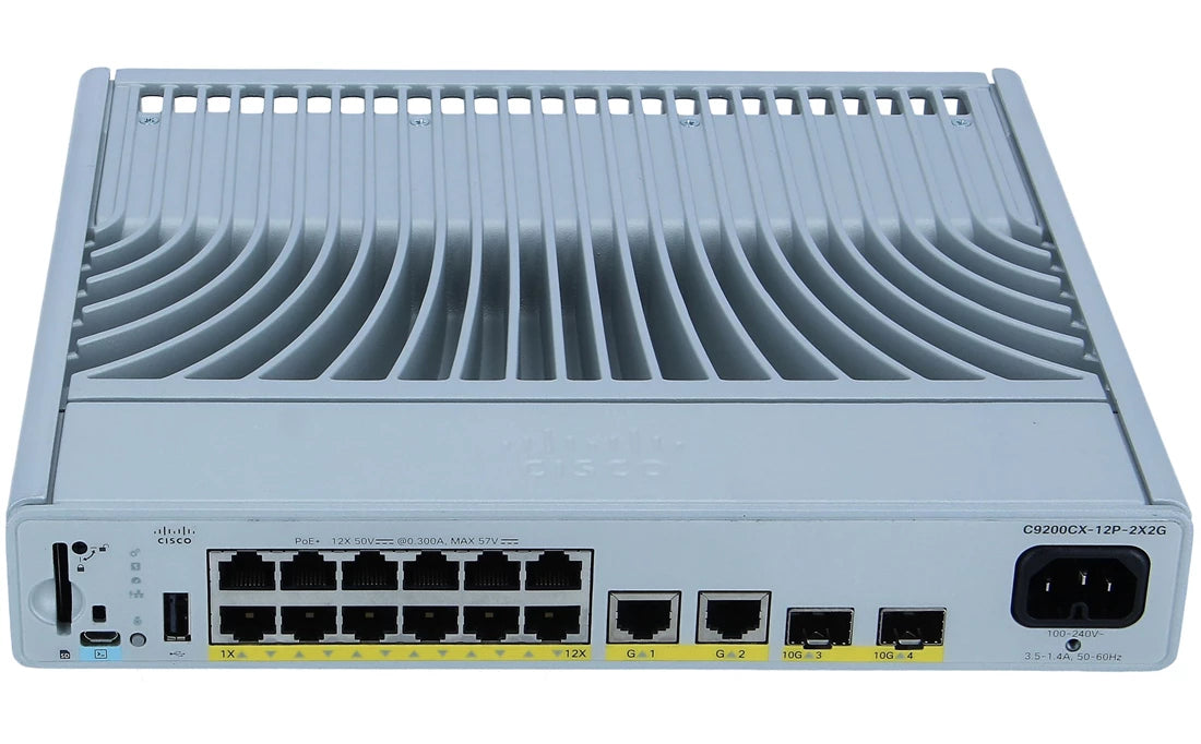 Cisco C9200CX-12P-2X2G-A Catalyst 12-Port 1G, 2x10G und 2x1G Ethernet <tc>Switch</tc> | GEBRAUCHT