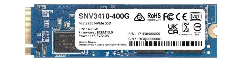 Synology SNV3410-400G 400 Go M.2 2280 PCI EXPRESS 3.0 X4 NVME SSD | UTILISÉ