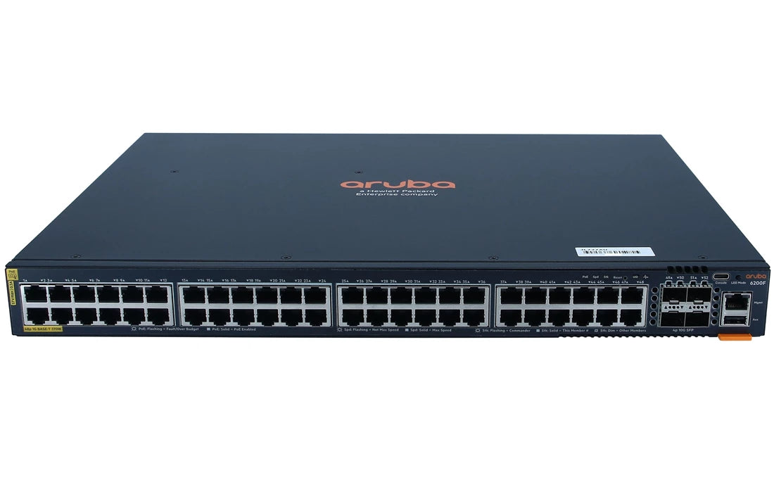 HPE JL727-61101 Aruba 6200F 48G CL4 4SFP+ 370W <tc>ネットワークスイッチ</tc> 新品 | 工場出荷時の未開封新品