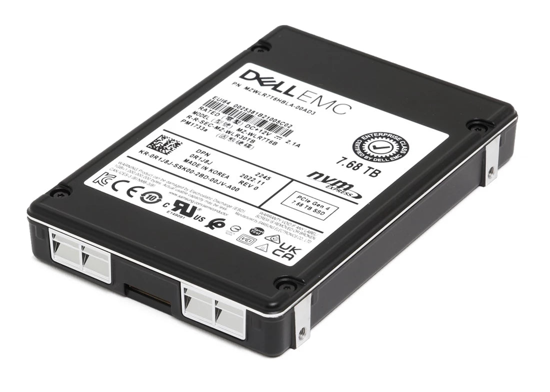 Refurbished | SAMSUNG MZWLR7T6HBLA-00AD3 7.68TB PM1733A NVMe U.3 SFF MLC Enterprise Ssd