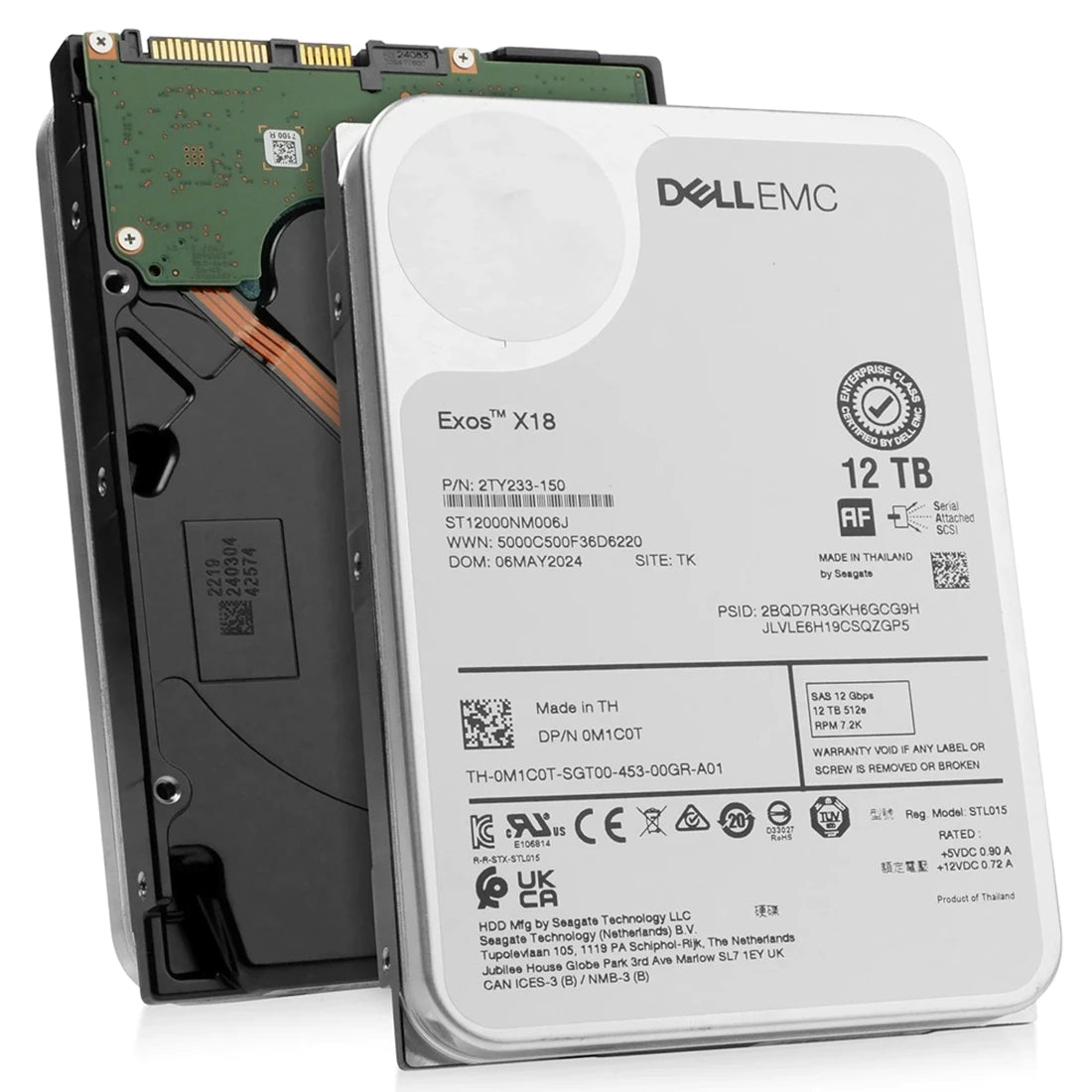 Seagate 2TY233-150 Exos X18 12TB sas-12gbps 3.5inch Hard drive | USED Main image
