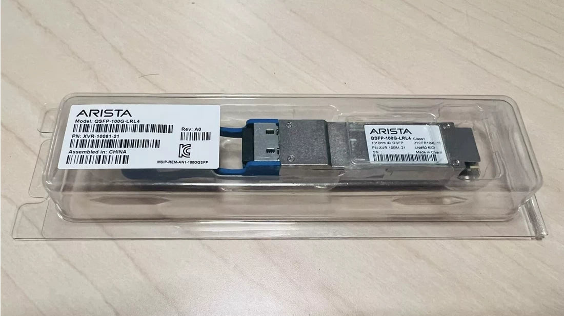 Arista QSFP-100G-LRL4 100GB BASE-LRL4 1310nm Duplex SMF QSFP28 Transceiver