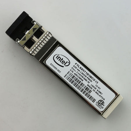 Intel FTLX8571D3BCV-I3 SFP+ 트랜시버 모듈 1000BASE-SX, 10GBASE-SR 플러그인 모듈 F/s | 새 공장에서 밀봉됨