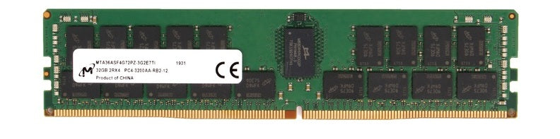 Micron MTA36ASF4G72PZ-3G2J3 32 Go DDR4 3200 MHz PC4-25600 ECC Reg DIMM Mémoire | UTILISÉ