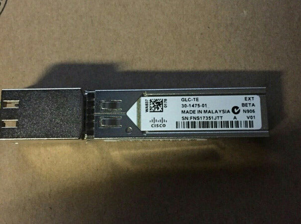 Cisco 30-1475-01 SFP Mini-GBIC 收發器模組 Rj-45 擴充溫度參考 |用過的 主圖