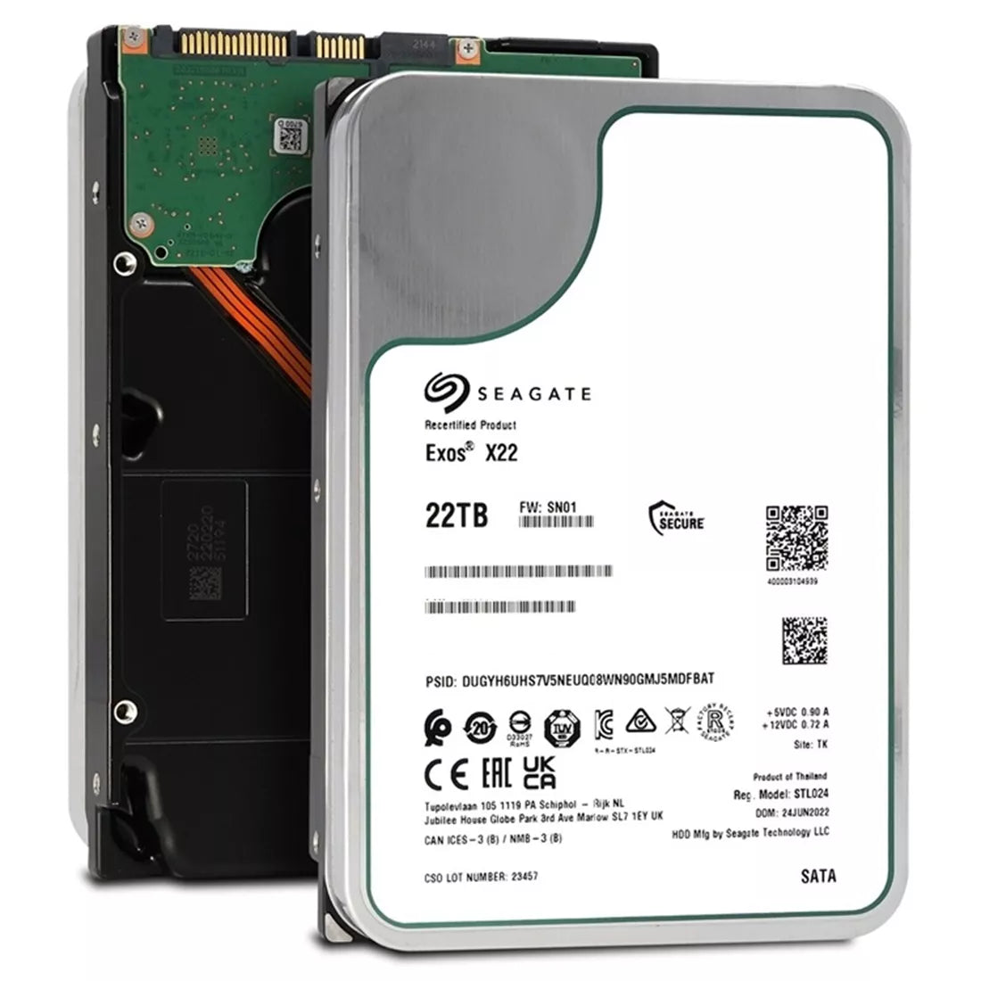 Brand New | SEAGATE 3HM103-001 Exos 22TB SATA 6Gb/s 3.5inch Hard drive