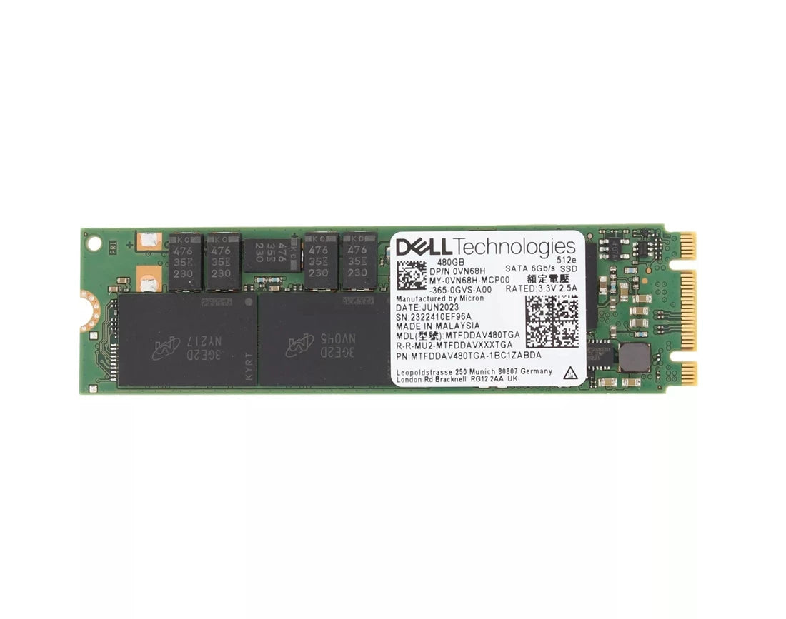 Refurbished | Micron 5400 Pro MTFDDAV480TGA-1BC1ZABDA Read Intensive 480 GB SATA 6Gb/s DELL OEM Refurbished