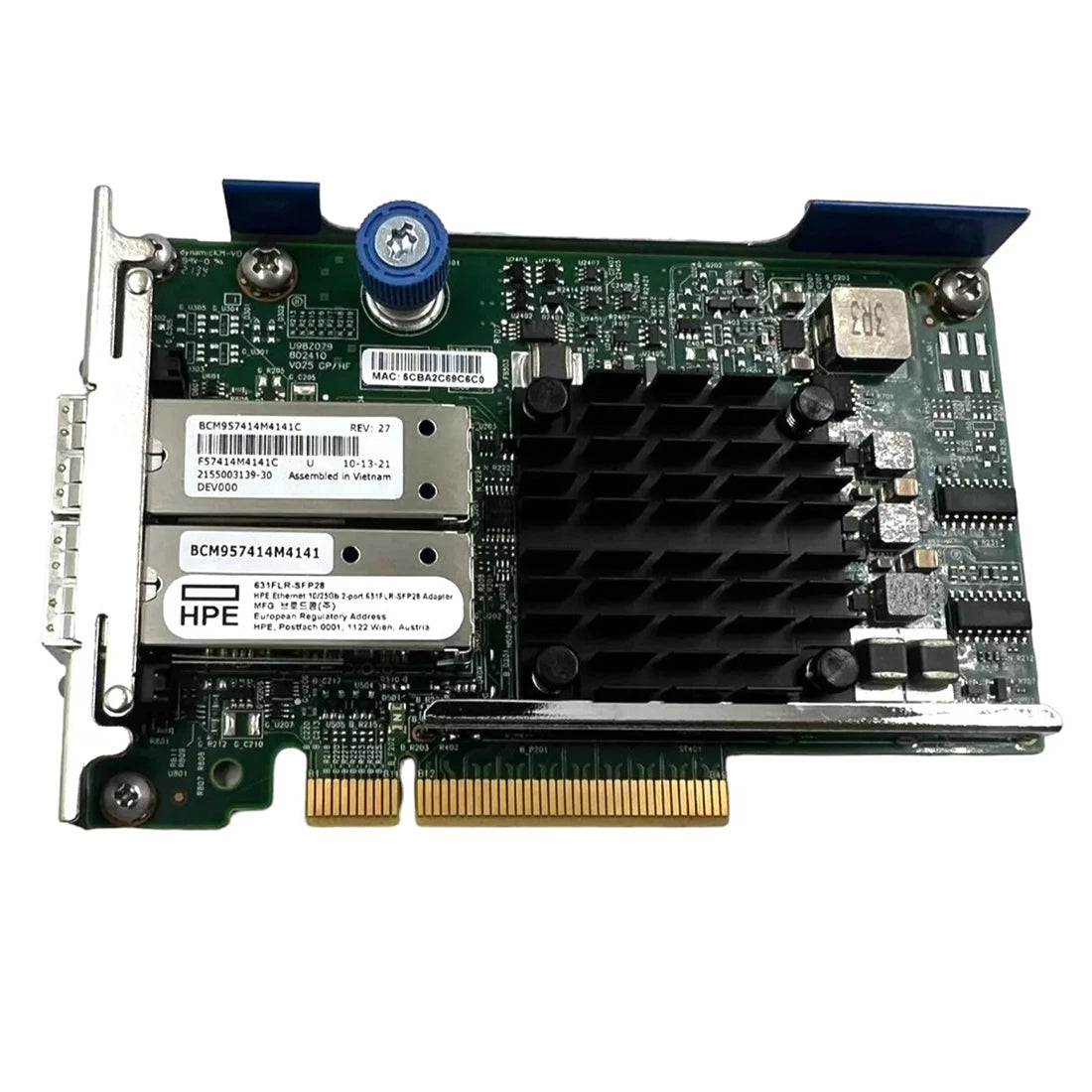 Broadcom BCM957414M4141C Ethernet 10/25Gb 2-Port 631FLR-SFP28 Adapter (HPE OEM) | BRAND NEW