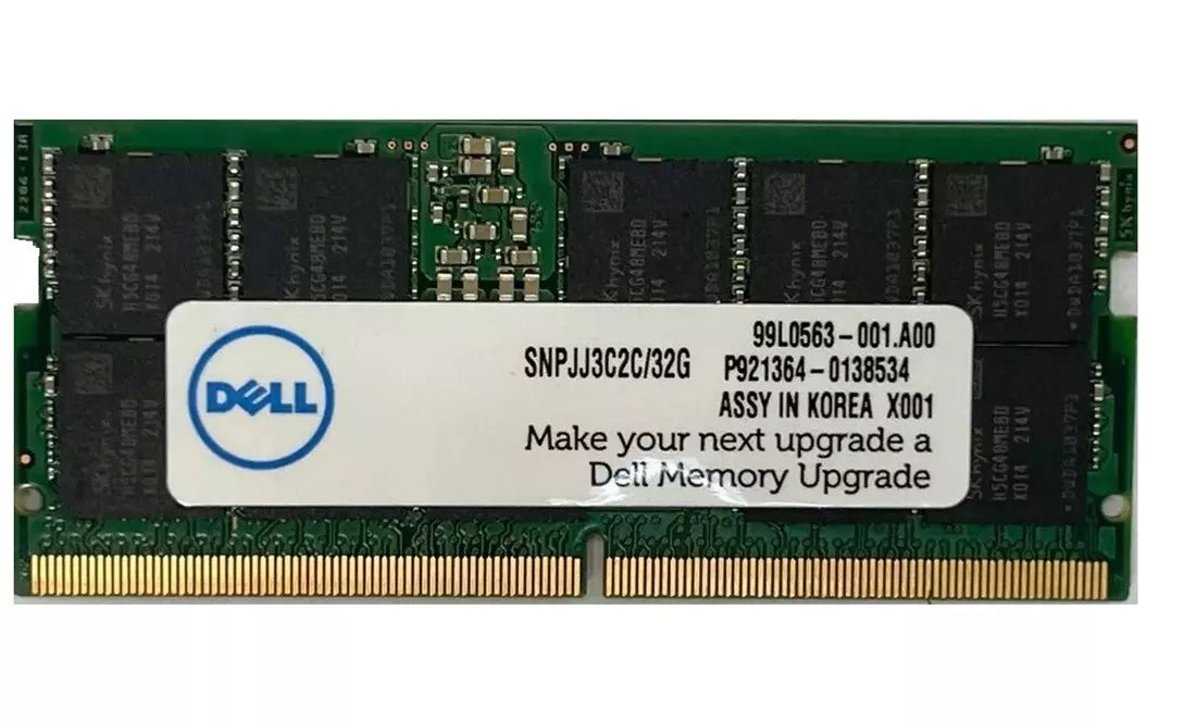 戴尔 SNPJJ3C2C/32G 32GB 4800MHz 2Rx8 DDR5 SODIMM 4800MHz ECC 内存 |全新