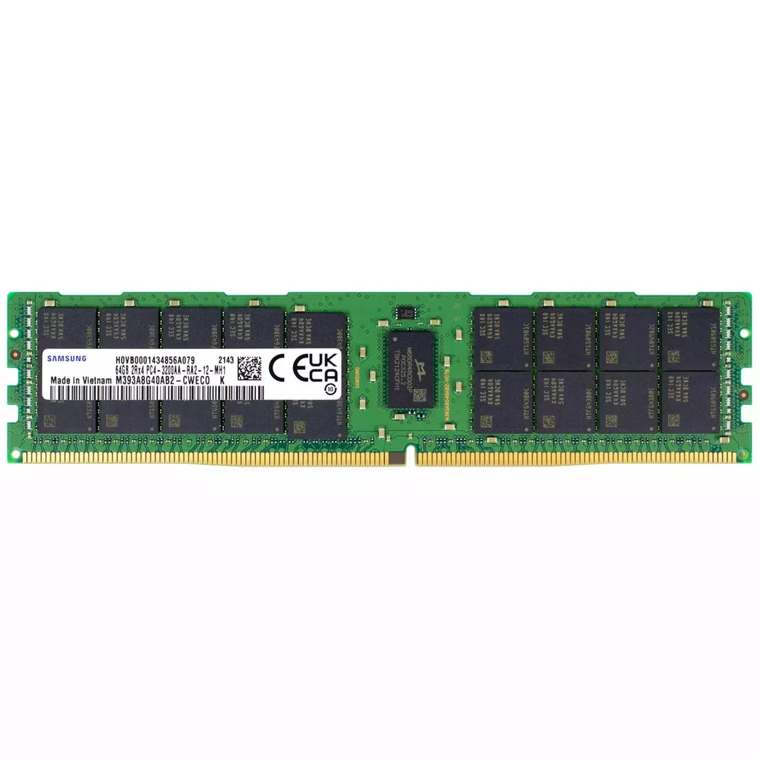 Samsung M393A8G40BB4-CWEGY 64 Go PC4-25600 DDR4-3200Mbps 2RX4 ECC Mémoire Nouveau | TOUT NEUF