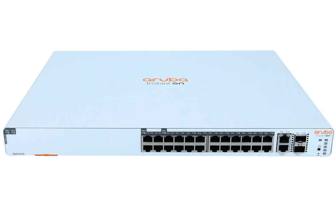 HPE JL807-61101 Aruba IO 1960 24G 20p Cl4 4p Cl6 PoE 2XGT 2SFP+ 370W <tc>Switch</tc> | GEBRAUCHT