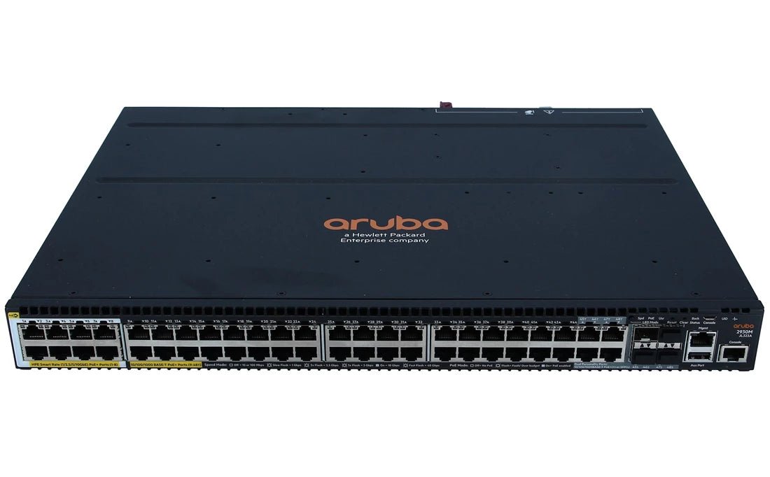 HPE JL323-61101 Aruba 2930M 40G 8 HPE Smart Rate PoE+ 单槽 <tc>交换机</tc> | 二手