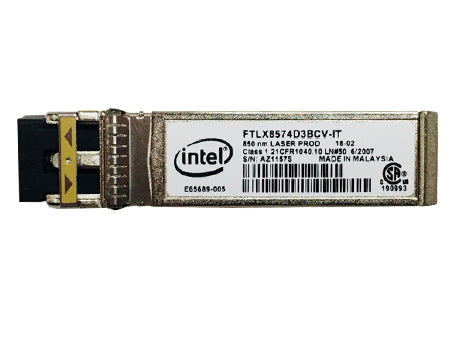 英特爾 AFBR-710DMZ-IN1 1G/10G 850nm 多模資料通訊 SFP+ 收發器 |用過的 主圖