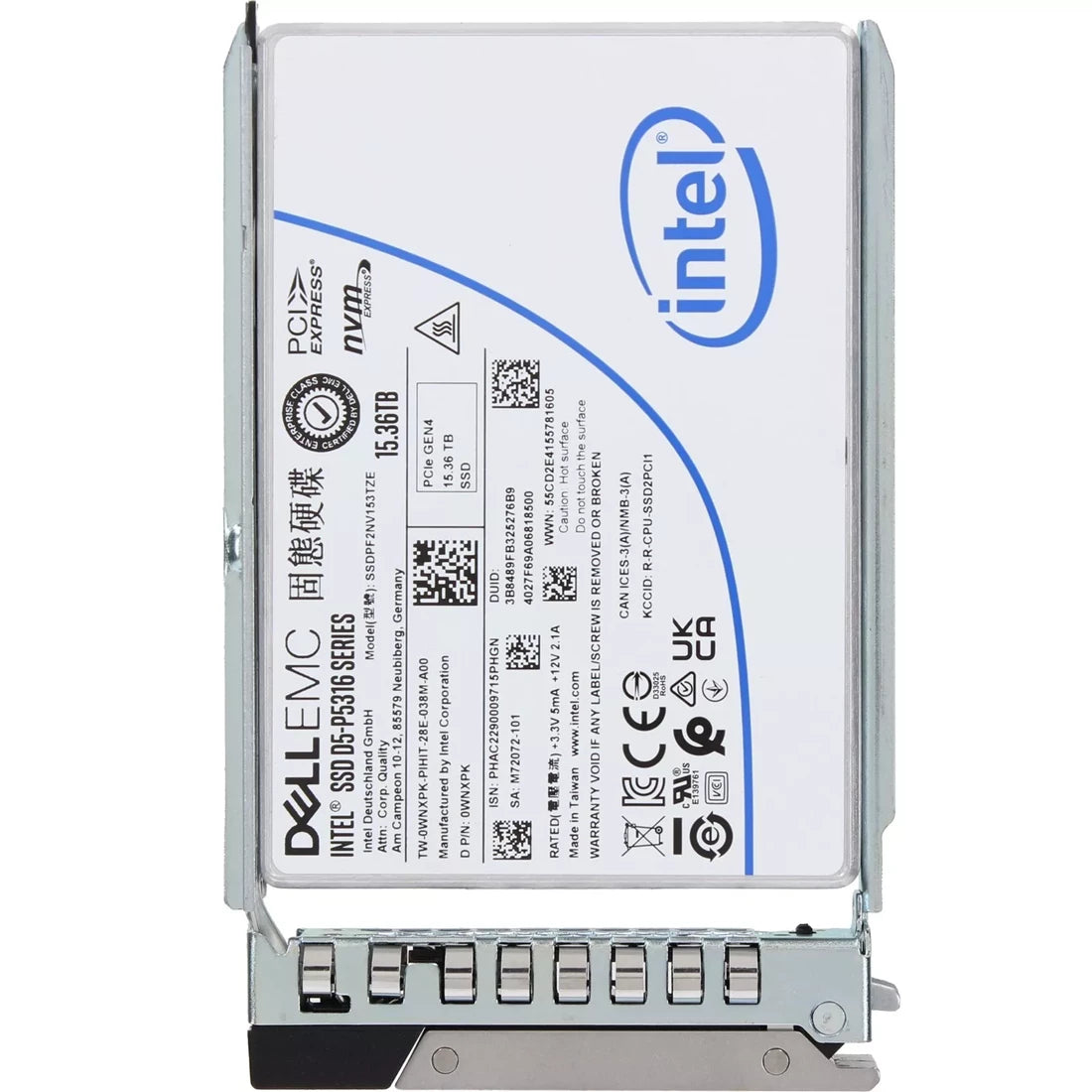 Dell WNXPK 15.36TB PCIe Gen4 NVMe U.2 SFF SSD | USED