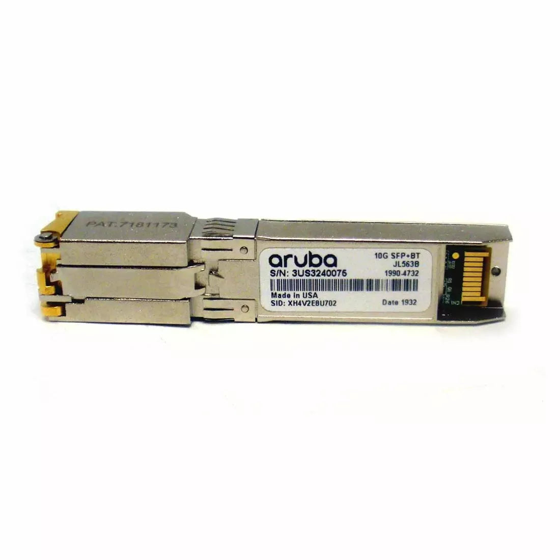 HPE JL563B Aruba Cat6A SFP+ 10 GigE Transceiver Module New Image principale
