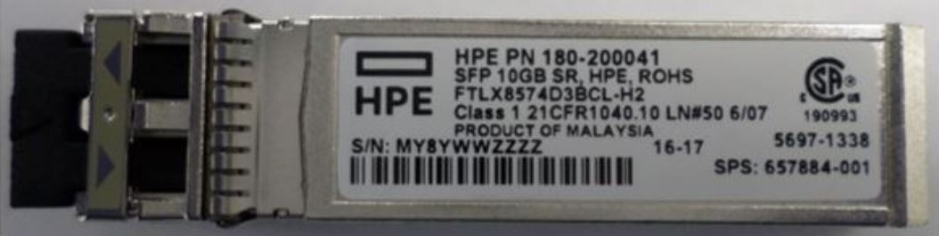 HPE FTLX8574D3BCL-H2 10GB SFF SFP Tranceiver Lucent Connector Hình ảnh chính