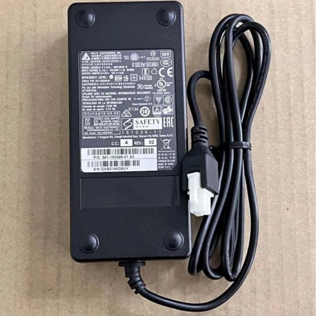 Cisco 341-100346-01 240 Volt Power Adapter ASA 5506-X | USED