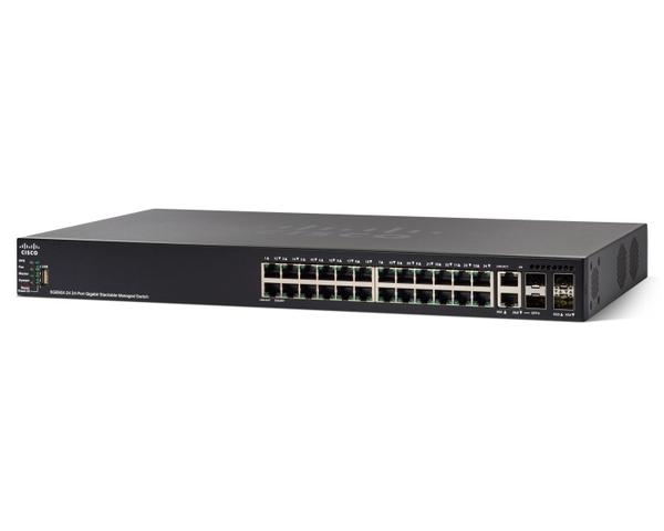 Cisco SG550X-24MP-K9 24포트 기가비트 PoE 스택형 관리형 <tc>네트워크 스위치</tc> | 중고