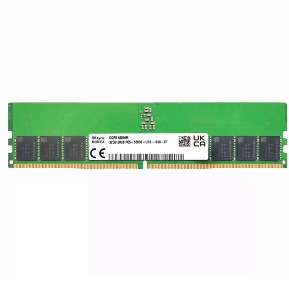 海力士 HMCG88AGBRA190N 32GB PC5-44800 DDR5-5600MT/s 2Rx8 ECC 内存 |用过的