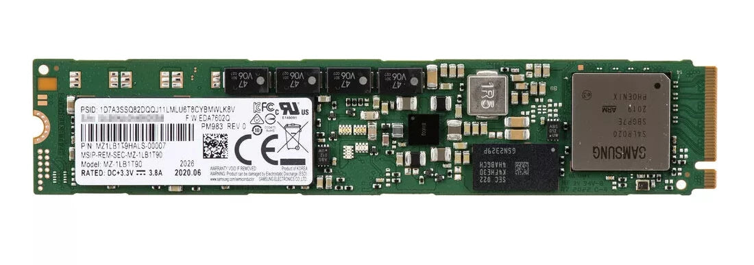 Samsung MZ1LB1T9HALS-00007 PM863 1.92TB M.2 PCI Express 3.0 x4 Ssd | USED Main image