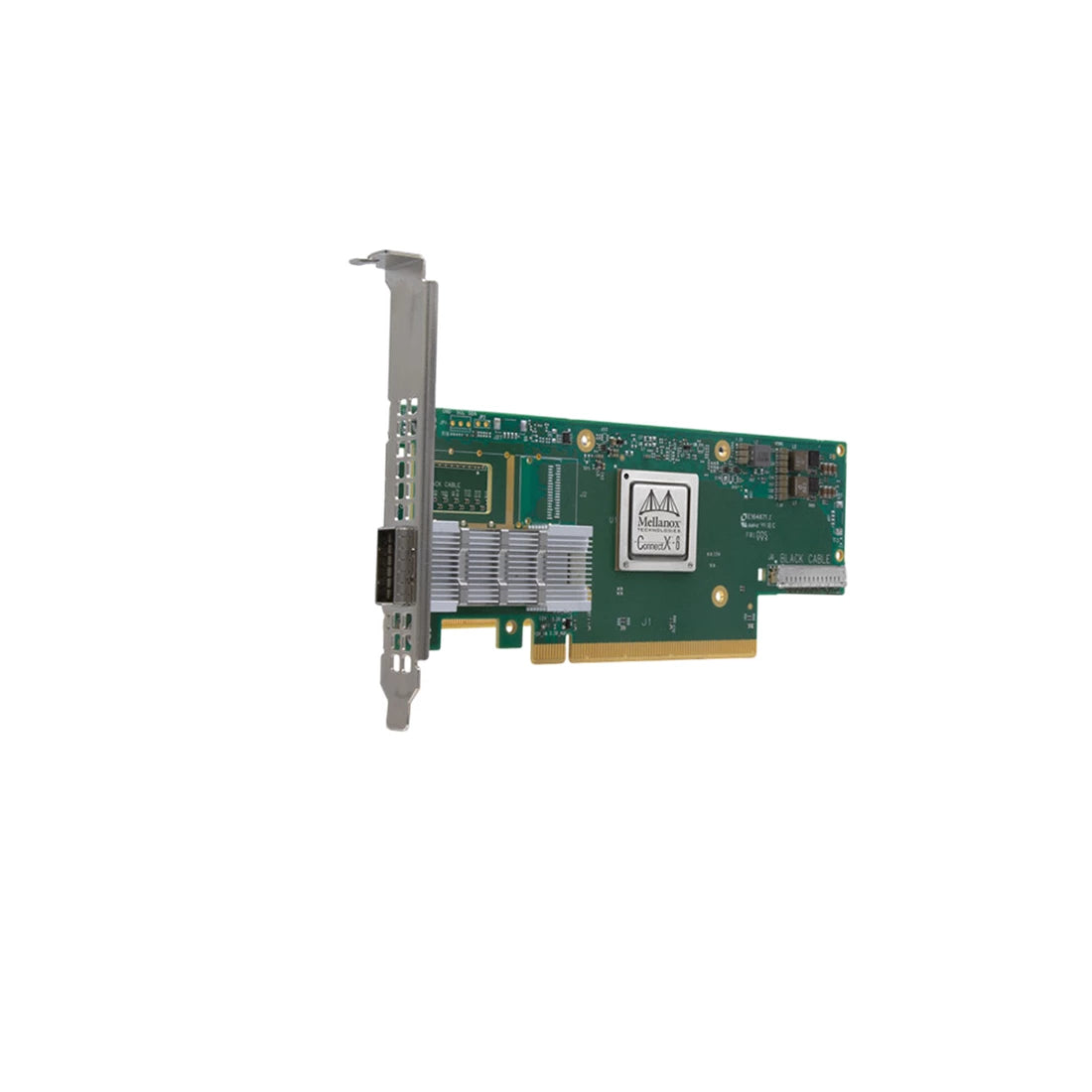 Mellanox MCX654105A-HCAT ConnectX-6 VPIアダプターカード、HDR IB（200Gb/s）および200GbE、シングルポートQSFP56ソケットダイレクト2x PCIe 3.0 x16、フルハイトブラケット付き、補助カードなし | 中古
