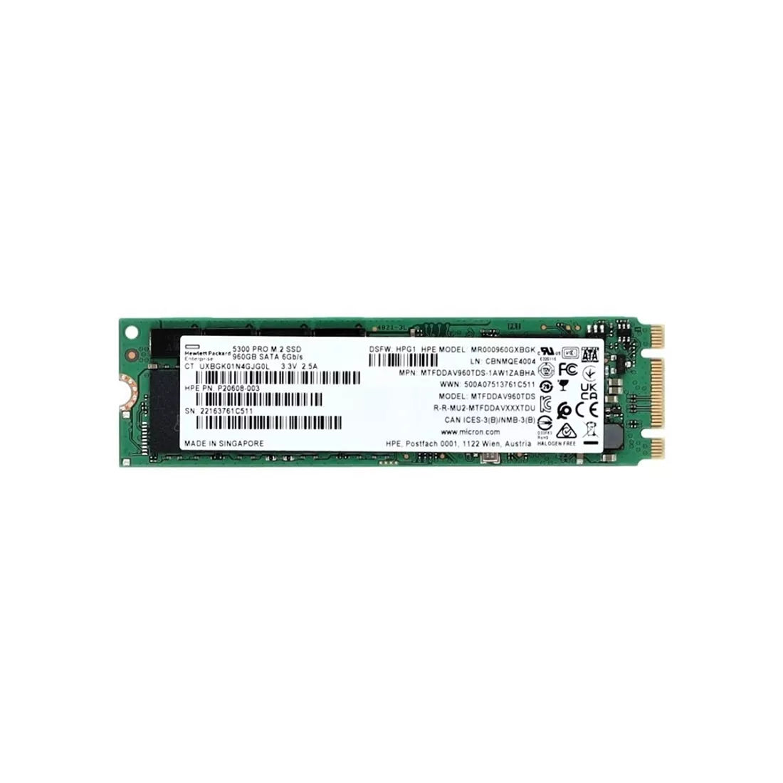HPE P27213-001 Read Intensive SSD 960 GB SATA 6Gb/s | USED Main image