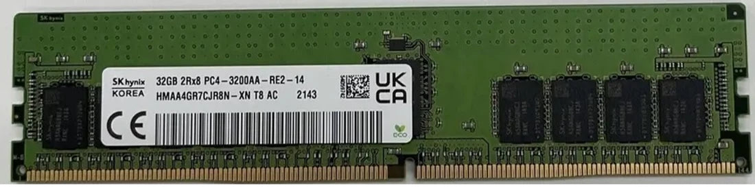 Hynix HMAA4GR7CJR8N-XN 32GB PC4-25600 DDR4 3200MT/s 2Rx8 ECC | BRAND NEW