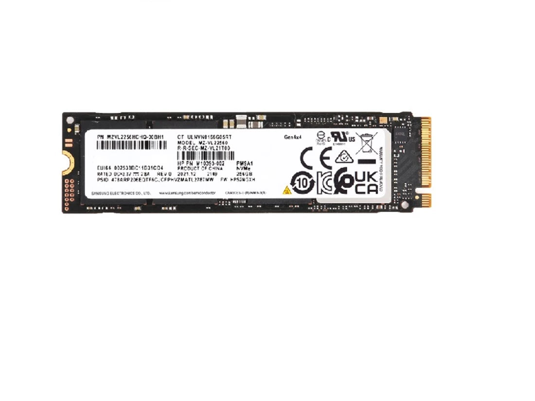Samsung PM9A1 MZVL2256HCHQ-00BH1 SSD 256GB Pci Express 4.0 X4(NVMe) HPE OEM | 사용된