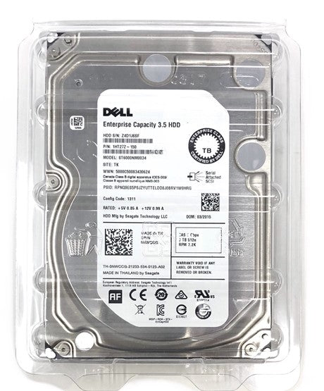 Refurbished | SEAGATE EXOS ST8000NM014A 8TB 7200RPM SAS-12GBPS 512E ISE 3.5INCH HARD DRIVE