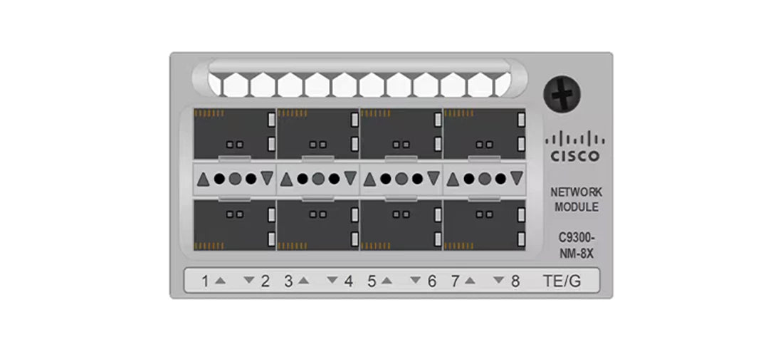 思科 C9300-NM-8X-M Meraki 8x 1G/10G SFP+ 上行鏈路模組 |用過的
