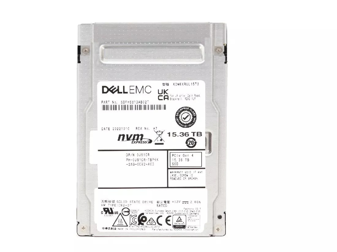 Kioxia CM6-R KCM6XRUL15T3 SSD 15.36 TB Pci Express 4.0 X4 (NVMe) DELL OEM | USED