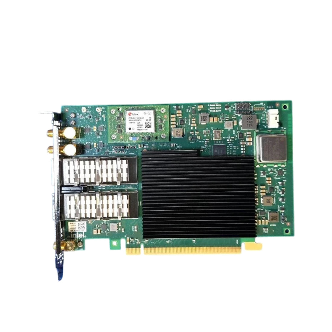 Dell WN5R2 インテル E810-CQDA2T GG1 デュアル ポート 100GbE QSFP28 高精度タイミング アダプター (GNSS PCIe フルハイト カード付き) |使用済み