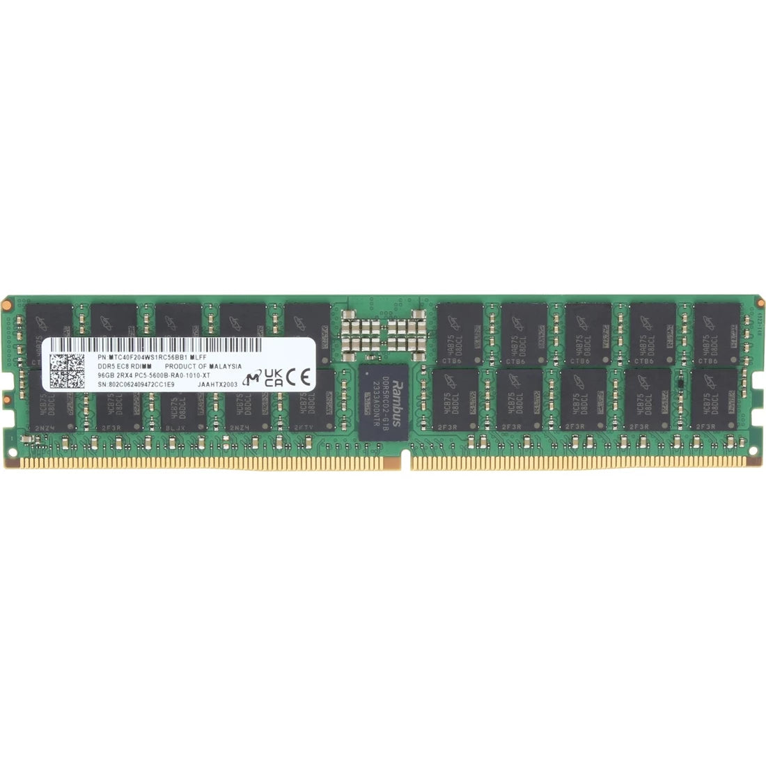 Micron MTC40F2046S1RC64BR 64GB PC5-51200 DDR5-6400MT/s 2Rx4 ECC Memory New | BRAND NEW Main image