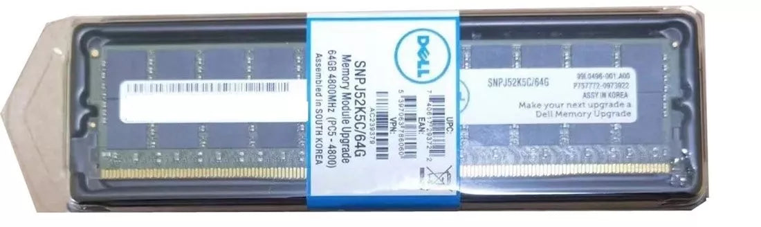 戴爾 AC517141 64GB PC5 38400 DDR5 4800MT/s 2Rx4 ECC 記憶體三星 OEM |全新 主圖