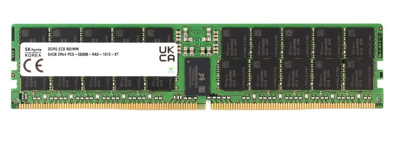 하이닉스 HMCG94AGBRA177N 64GB DDR5-5600 PC5-44800 CL46 ECC Reg 메모리 모듈 | 사용된