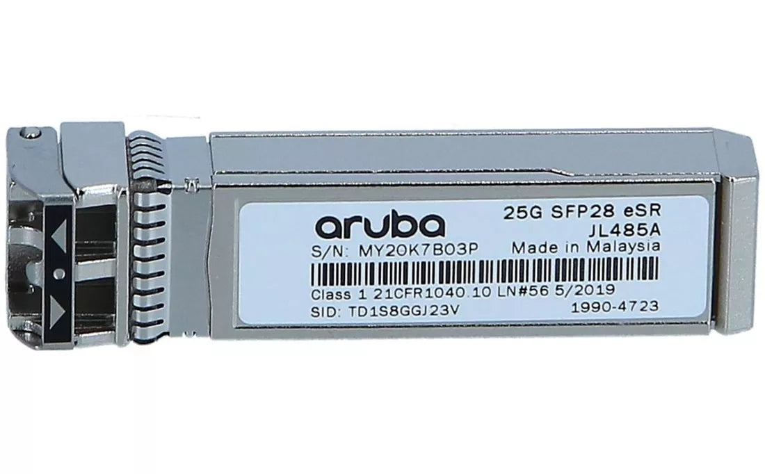 HPE JL485A Aruba 25g SFP28 LC ESR 400m MMF Transceiver NEW | USED Main image