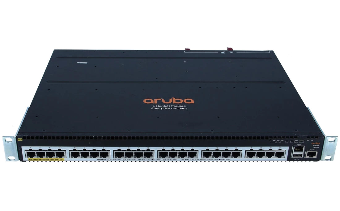 HPE JL324A\#ABA Aruba 2930M 24p Smart Rate PoE+ 840W 1-Slot Switch NEW | USED