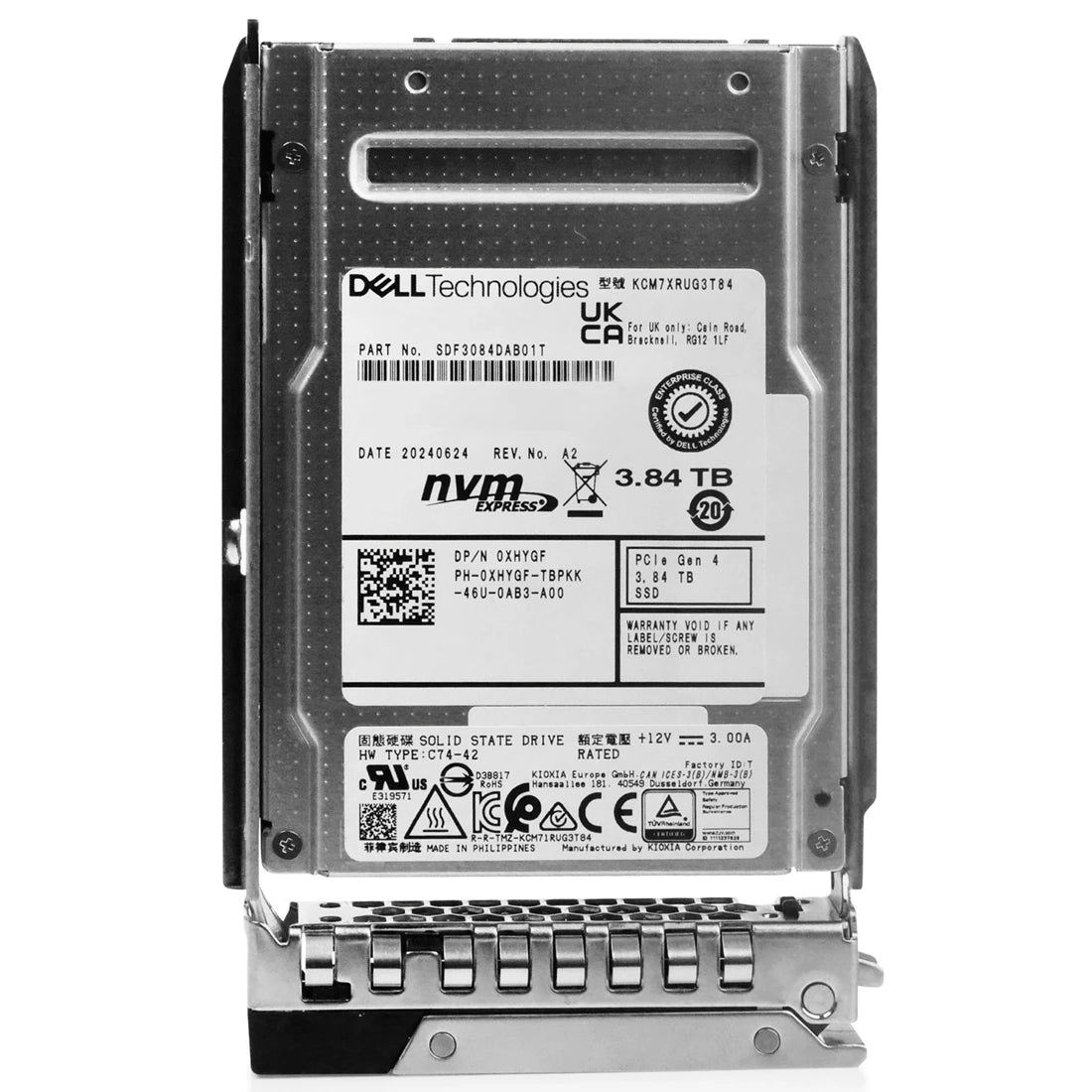 XHYGF 戴尔 3.84TB PCIe 4.0 NVMe 2.5 企业级固态硬盘 |用过的 主图