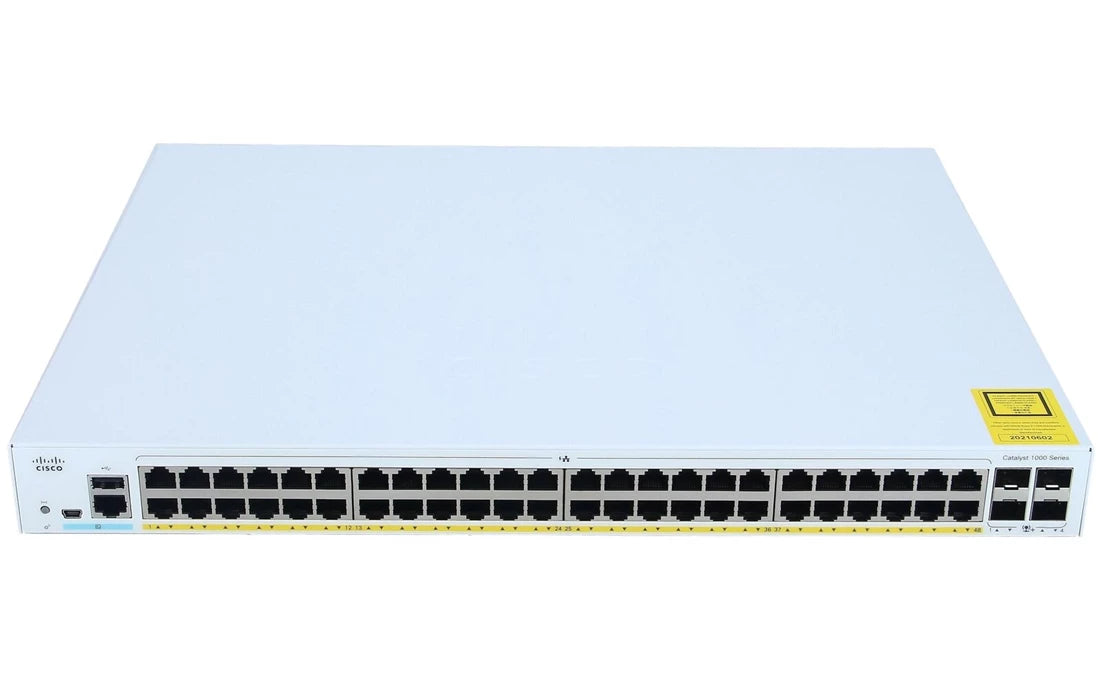 Cisco - C1000-48P-4G-L Catalyst C1000-48P 乙太網路 <tc>交換機</tc> 48埠參考 | 二手 主圖