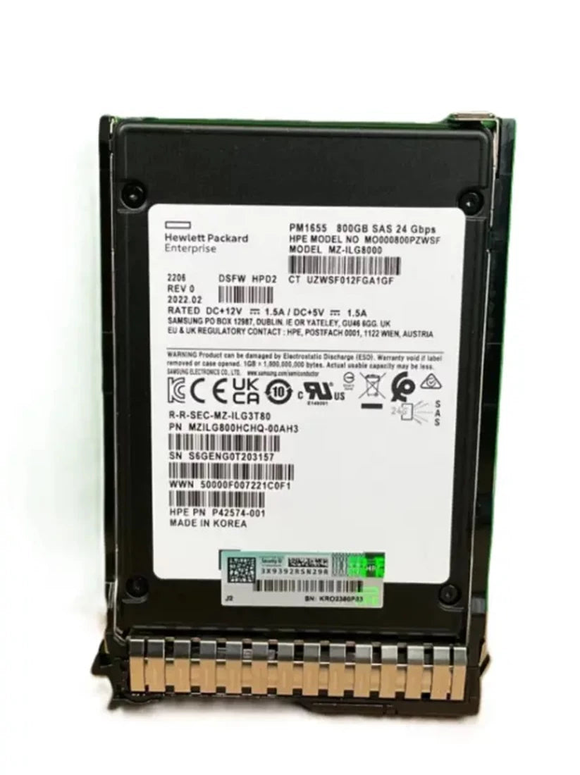 HPE P42574-001 混合用途 SSD 800 GB SAS 12Gb/秒 |用過的 主圖