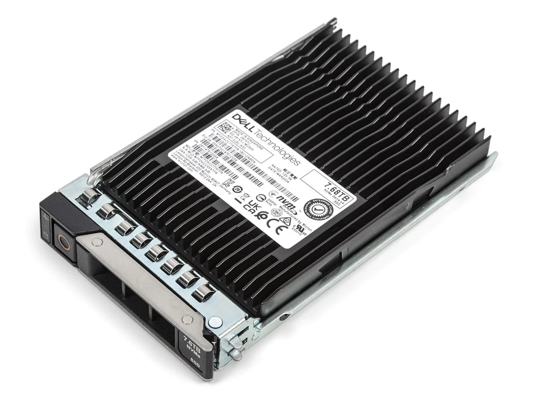 Dell 91KYJ 7.68TB PCIe Gen4 NVMe RI TLC U.2 2.5 インチ ソリッド ステート ドライブ |使用済み